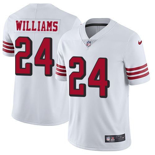 San Francisco 49ers Limited White Men K Waun Williams NFL Jersey #24 Rush Vapor Untouchable->san francisco 49ers->NFL Jersey